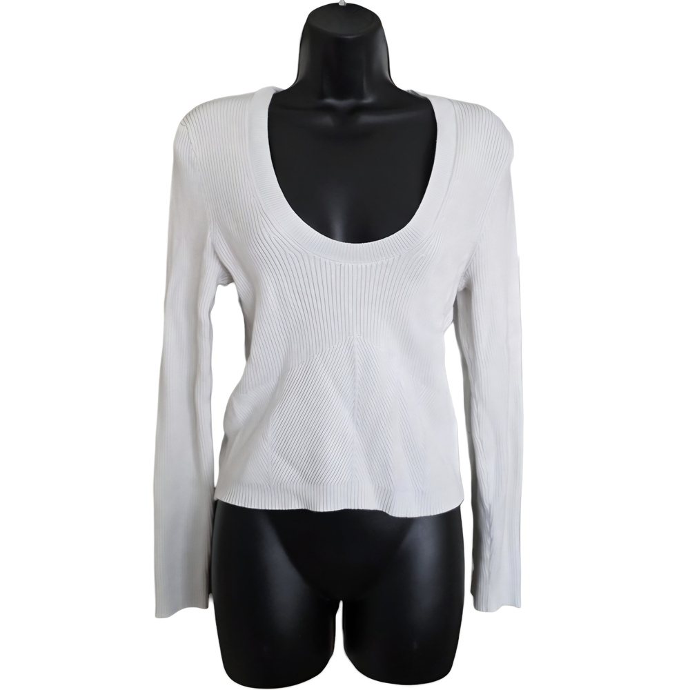☆Abercrombie & Fitch White Ribbed Top☆